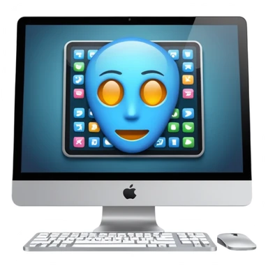 AI webflow on a computer - really complicated, no faces sticker