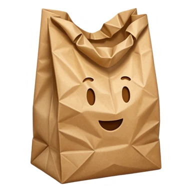 An empty bag sticker