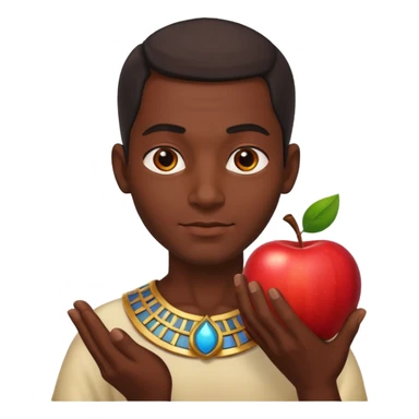 farao in egypt man apple  sticker