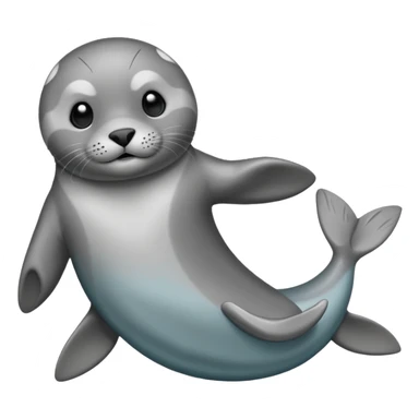 seal in flipper pose sticker