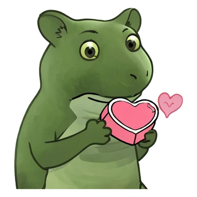 valentine’s day marsupial  sticker