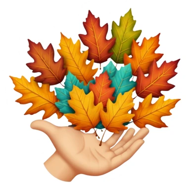  autumn on hand sticker