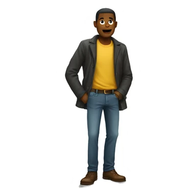 man with empty pockets sticker