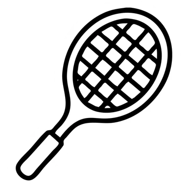 tennis racket icon sticker