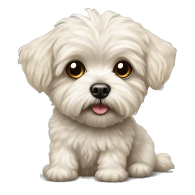 maltipoo and terrier sticker