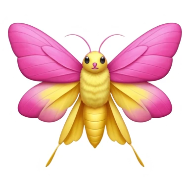 Rosy maple moth sticker