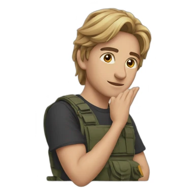 regard sur le côté comme si tu ment sticker