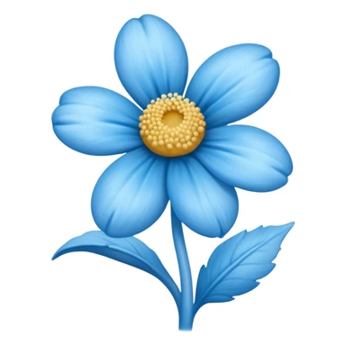 Une fleur Schtroumpf sticker