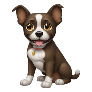 Chien qui fait caca sticker