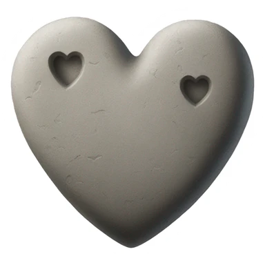 Stone heart sticker