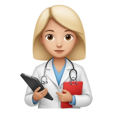 doctor with checklist sticker