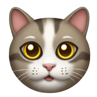 a googling cat sticker