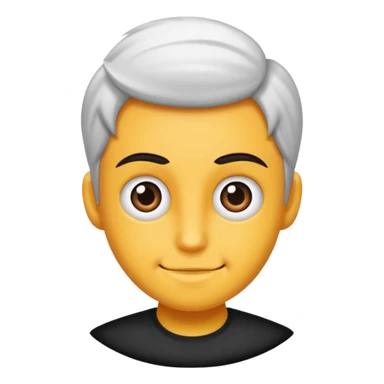 Saçı siyah uzun olan bir erkek çiz sticker