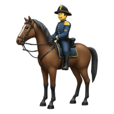 Gendarme à cheval sticker