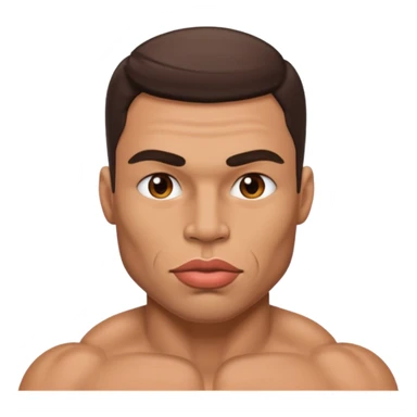 big lips muscular guy more big lips  sticker