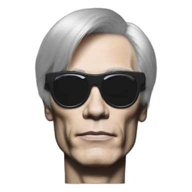 cyborg andy warhol sticker