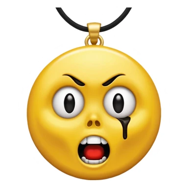horror scream icon neckless sticker