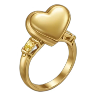 Coeur + bague sticker