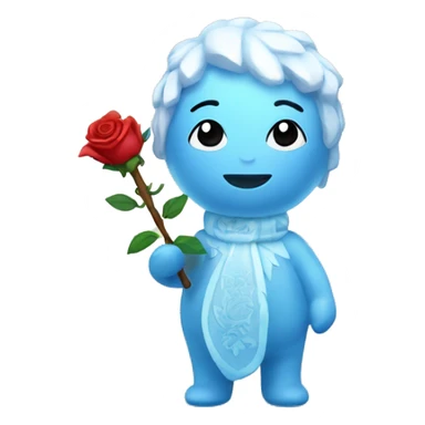 ice spice with a rose toy sticker