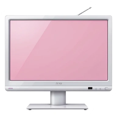Light pink flat tv sticker