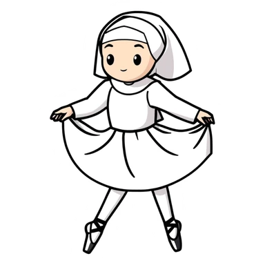 Balerina capuchina sticker