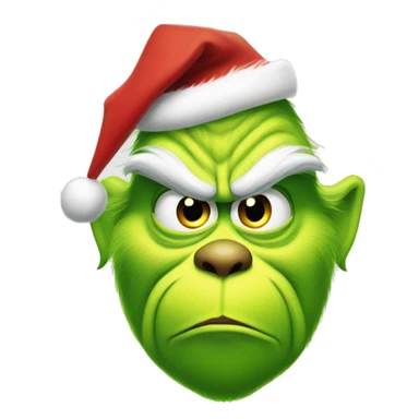 Grinch stealing gifts sticker
