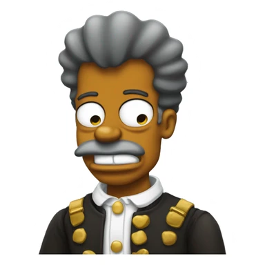 Black Bart simpson sticker