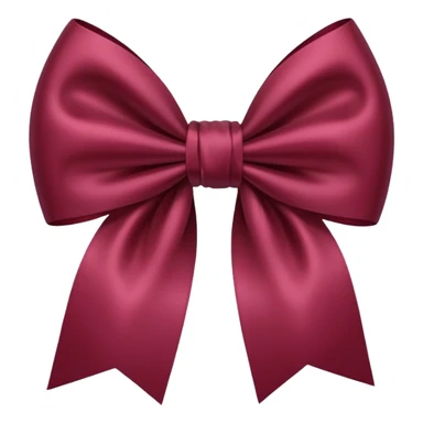 A beautiful bow but in burgundy  sticker