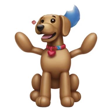 Balloon dog sticker