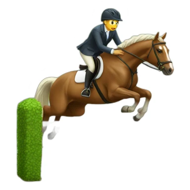 Horse jump little obstacle sticker