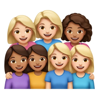 5 girls sticker