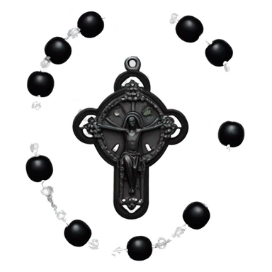 gothic rosary sticker