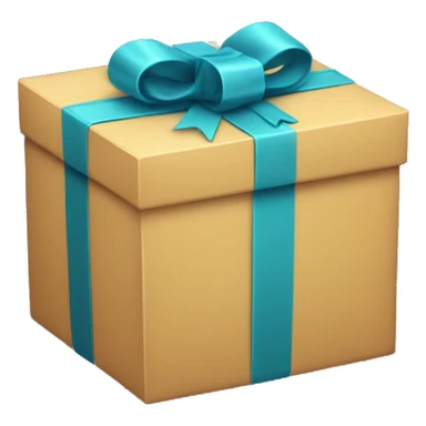 a gift box revealing  sticker