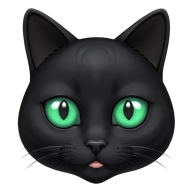 sad black cat with a tear sticker