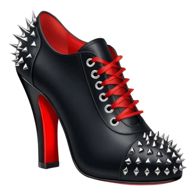  black show red bottoms men with the spikes with no mann just shoe sticker