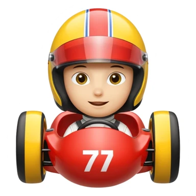 Sweet happy egg in formula 1 car sticker