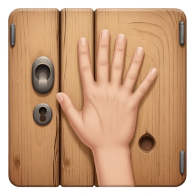 hand knock the door sticker