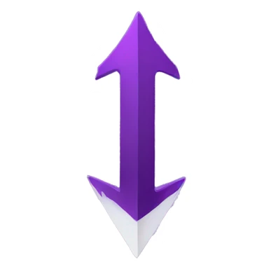 purple arrow sticker