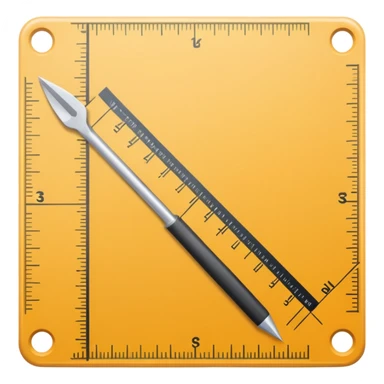 mac os icon crop ruler square intersected sticker