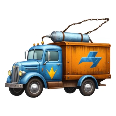  Mr. Creepy Freeze’s Lightning Bug busters exterminators antique long moving truck  sticker