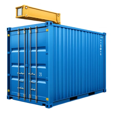 goods Contener emoji which is used for shipment of goods, single contaner sticker