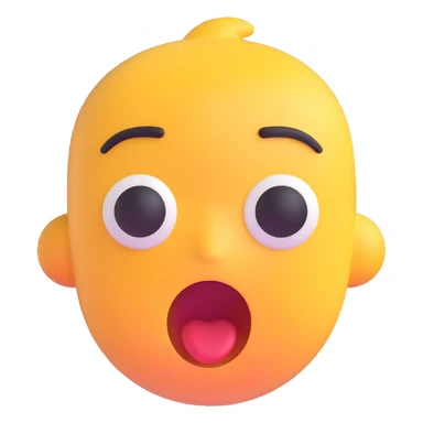 surprised face emoji sticker