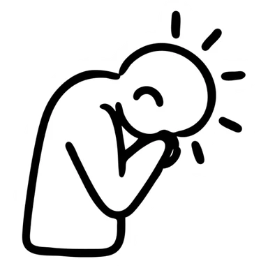 person bowing in gratitude thank you gesture sticker