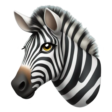 zebra looking disgusted sticker