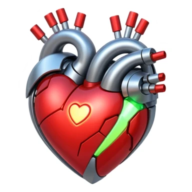 Sci-fi space heart  sticker