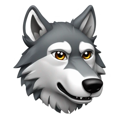 Howling wolf sticker
