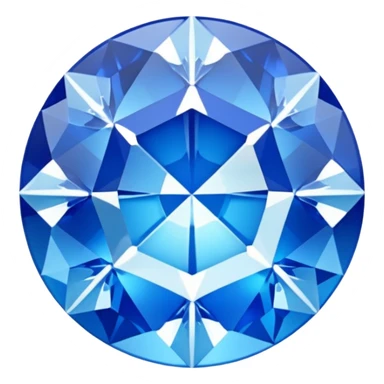 Blue Gem with an Ice Flake Inside sticker