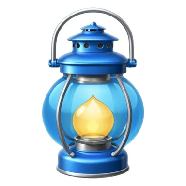 Blue colour ka lalten sticker