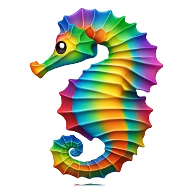 Rainbow seahorse  sticker