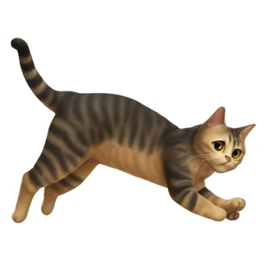 Cat doing a cartwheel  sticker